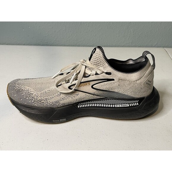 Brooks Glycerin 21 Stealthfit GTS Shoes In White/Black (1104221D135) -Men\'s US 8 main image 7